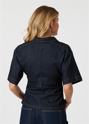 Spenda denim bluse Dark Blue Neo Noir 